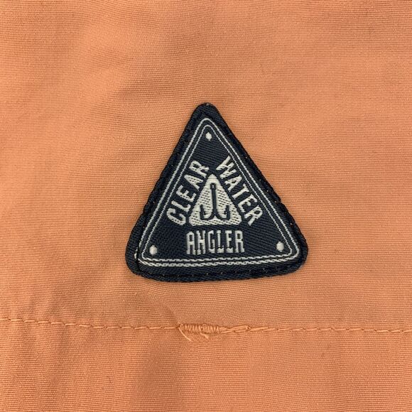 Clearwater Outfitters Fishing Shirt Men's Size M Cantaloupe Short Sleeve Nylon - Picture 5 of 12